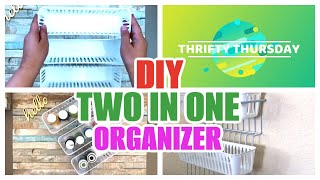 DIY DOLLAR TREE TWO IN ONE CONVERTIBLE MULTIPURPOSE ORGANIZER  THRIFTY ORGANIZATION IDEAS amp HACKS [upl. by Moyers]