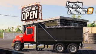 ROADWORKS IN FARMING SIMULATOR 19  ASPHALT P1 [upl. by Anayk749]