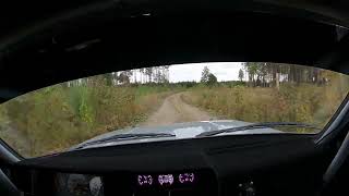 Rally Uppsala Historic 2024 ss2 krasch [upl. by Lemrej]