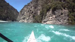 Kayaking the Waimakariri Gorge Easy Lines Tour [upl. by Annawyt794]