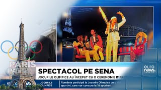 JO 2024 Spectacol pe Sena La ceremonia de deschidere a participat și Nadia Comăneci [upl. by Kifar]