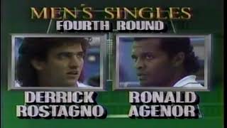 Ronald Agenor vs Derrick Rostagno 4th rd US Open 88 [upl. by Cown]