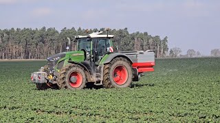 FENDT 942 mit Kverneland Exacta  TL GEOspread Streuer  SOUND  4K [upl. by Lrad399]