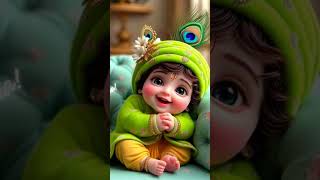 Cute Krishna whatsapp status trending viralvideo cute mere man me basane wale mere pyare krishna [upl. by Anilatak]