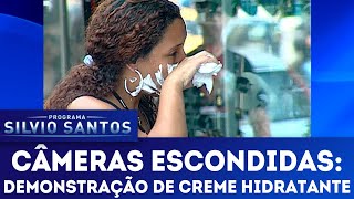 Demonstração de Creme Hidratante  Câmeras Escondidas 060518 [upl. by Nairehs]