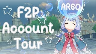 AR60 F2P Account Tour  Genshin Impact [upl. by Ahsiened85]