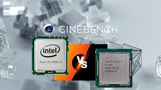 Xeon E5 2690 V2 vs i7 9700 Cinebench R20 MultiCore Benchmark [upl. by Eidaj]