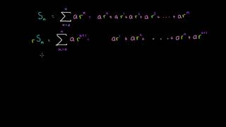 Fórmula para una serie geométrica finita [upl. by Xever]