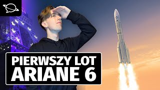 NA ŻYWO  Debiutancki start europejskiej rakiety Ariane 6 [upl. by Arahsak]