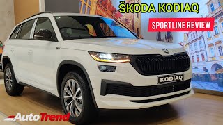 ŠKODA KODIAQ SPORTLINE  Most Detailed Review  Better Value than Fortuner [upl. by Emma]