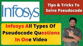 Infosys All Types Of PseudoCode Questions in 1 Video  Tips amp Tricks 🔥🔥 [upl. by Lyj602]