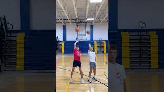 2 In A Row Backwards Basketball Shot carsoncurran carsonhockey trickshots [upl. by Clarke668]