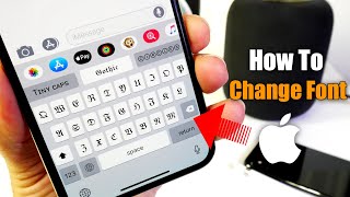 How to change the Font on iPhone 📲 Really Cool [upl. by Naashar]