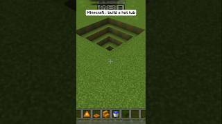 MINECRAFT hot tub in Minecraft new viral trendinggamingviralshortminecraft [upl. by Elime610]