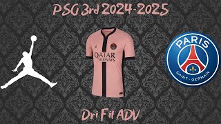 Unboxing Maillot PSG Paris Nike 2425 Third Player Issue Authentic Dri Fit ADV [upl. by Lynnett140]