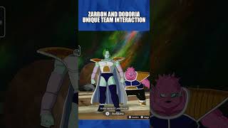 ZARBON AND DODORIA UNIQUE TEAM INTERACTION dragonballsparkingzero [upl. by Kcirdnekel169]