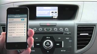 How to connect your phone to a Honda CRV  bluetooth pairing [upl. by Anirpas49]