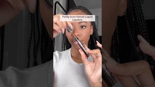 Fenty Icon Velvet Liquid Lipstick 💄 shorts grwm fentybeauty potd lippy uganda [upl. by Suciram]