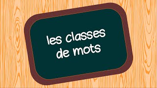 Les classes de mots [upl. by Launame988]