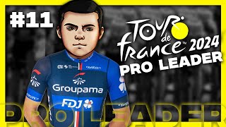 TOUR DE FRANCE 2024  PRO LEADER 11  Le Tour se joue à la seconde [upl. by Hayott414]