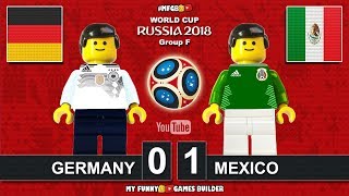 Germany vs Mexico 01 • World Cup 2018 17062018 All Goals Highlights Lego Football Deutschland [upl. by Naek558]