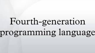 Fourthgeneration programming language [upl. by Devina812]