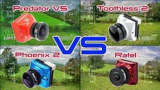 Current Favourite FPV Cameras Comparison  Foxeer Predator v5Toothless 2RunCam Phoenix 2Ratel [upl. by Baillieu]