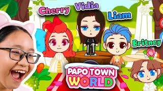 Papo Town World  I made Cherry in another Toca Life World Ripoff game [upl. by Leo696]