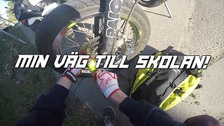 Min väg till skolan Svensk Motovlogg [upl. by Genesa]