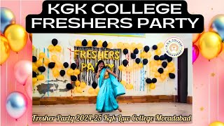 FRESHERS PARTY DANCE PERFORMANCE  KGK LAW COLLEGE MORADABAD fresherparty kgkcollege [upl. by Ruy510]