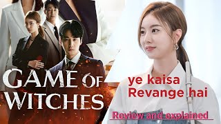 Game of witches new Korean drama in Hindi dubbed review and explained 2024 [upl. by Wolsniw]