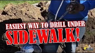 How to Dig Under a Sidewalk the EASY WAY [upl. by Aecila]