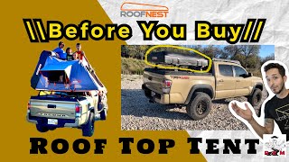 Roof Top Tent  Before You Buy  Roofnest Condor Hardshell Review  R2M [upl. by Llennoj]