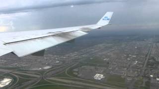 KLM MD11 PHKCE landing Toronto YYZ runway 23 [upl. by Ynattyrb]