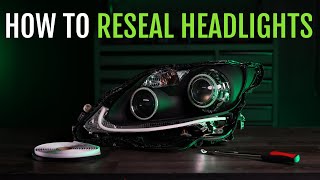 TRS Tips Resealing Headlights with OCI Butyl Rubber Glue [upl. by Anair]