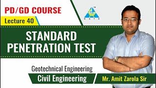 Standard Penetration Test  Lecture 40  Geotechnical Engineering [upl. by Greenebaum]