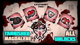 TARNISHED MAGGIES INSANE UNLOCKABLES  Epiphany Mod Showcase  The Binding of Isaac Repentance [upl. by Charo197]