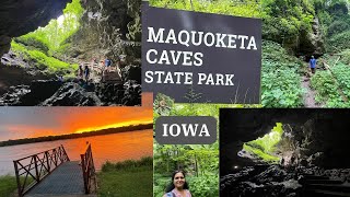 Travel Vlog Maquoketa Caves Iowa USA  Bellevue malayalam malayalamvlog mississippi bellevue [upl. by Burnley]