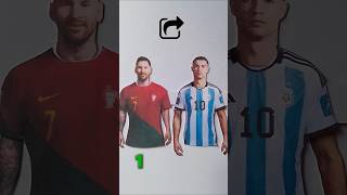 choose real T shirts of Ronaldo and Messifootball creative art shorts [upl. by Owena205]