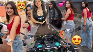 Diwali me Superbike ne Deewana kiya💕😍Market Reactions on KhushiZ900 rider [upl. by Epoillac]