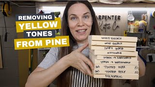 Testing Methods to Remove the Yellow Tones from Pine [upl. by Koby]