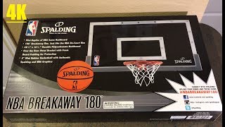 Spalding NBA Breakaway 180 Basketball Hoop Unboxing [upl. by Ayekal]