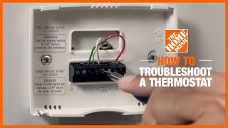 How to Troubleshoot a Thermostat  The Home Depot [upl. by Anair421]