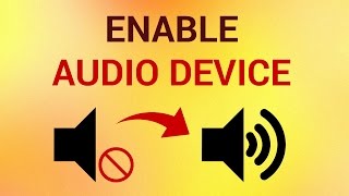 How to Enable Audio Device in Windows 7 [upl. by Tavie]