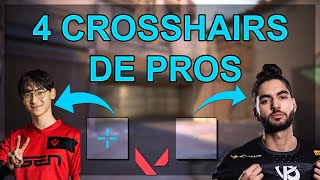 LES 4 MEILLEURS CROSSHAIRS DE PROS VALORANT  TenZ  Scream [upl. by Langbehn]