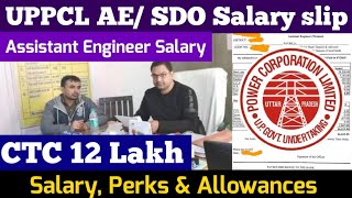 UPPCL Assistant Engineer Salary Slip Perks amp Allowances 2021  UPPCL AE UPPCL SDO salary [upl. by Agostino829]