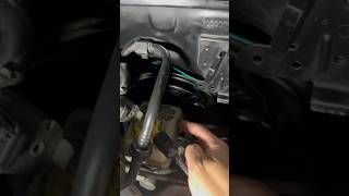 clutch master cylinder connected amp exhaust cut Now I swap the shifter mk4golf manualswap vwgti [upl. by Henden]