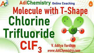 ClF3  sp3d Hybridization Tshape Lewis structure VSEPR geometry bond angle IIT NEET class 12 [upl. by Kaule730]