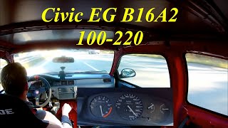 Civic B16A2 210hp 100220 [upl. by Keyek]