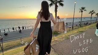 【vlog】プチ散財した看護師の夏休み🌞☁︎｜アウトレット｜ゾゾタウン購入品｜かき氷🍧｜自炊 [upl. by Wong608]